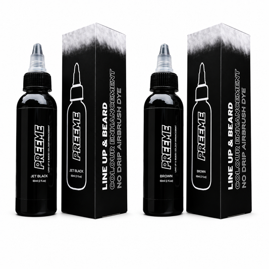 Lineup & Beard No Drip Colour Enhancement Bundle X2 | Jet Black & Brown