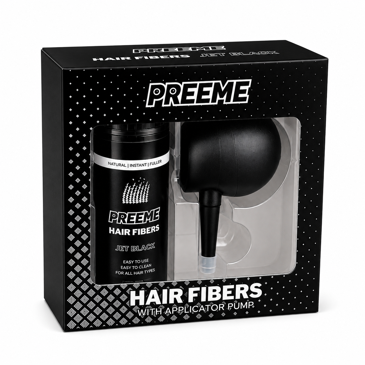 Hair Building Fibers | Jet Black