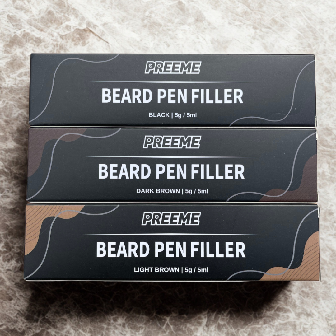 Beard Pen Filler Bundle X3 | Black, Dark Brown & Light Brown